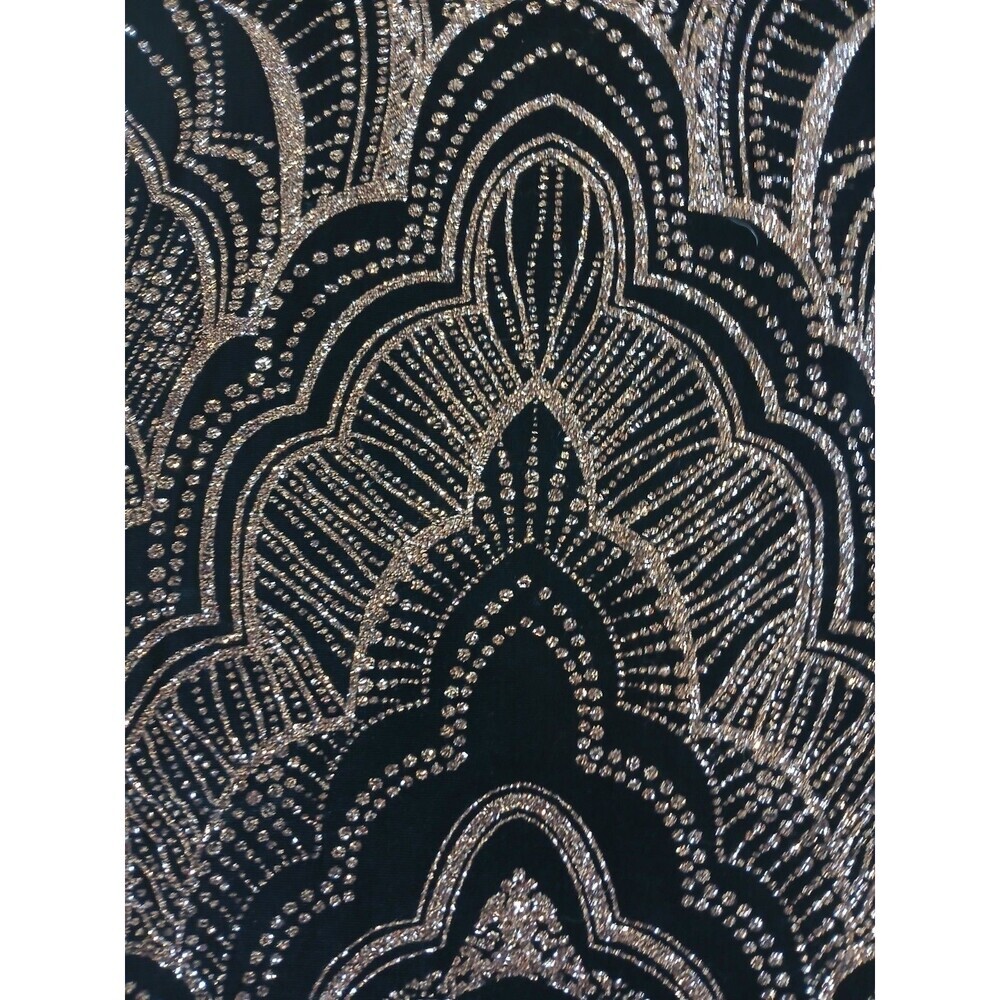 Jump Apparel Black & Gold Sequin Dress Size S|Elegant Bodycon Formal Party Dress - Picture 4 of 4